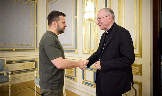 Ukrayna Devlet Başkanı Zelenski, Vatikan Devlet Sekreteri Parolin ile görüştü
