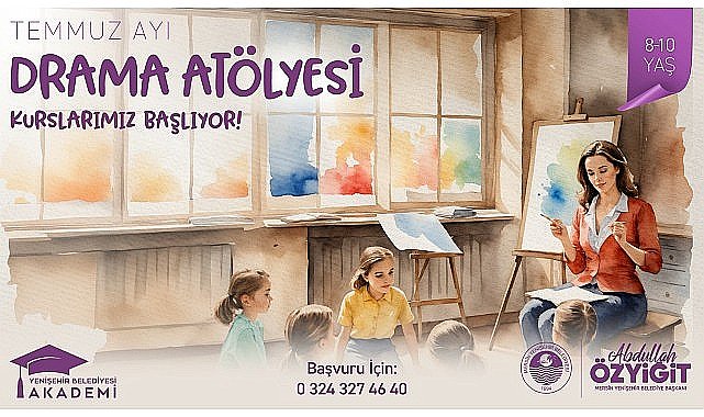 Yenişehir Belediyesinden çocuklara özel drama kursu