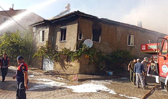 Afyonkarahisar’da ev yangını