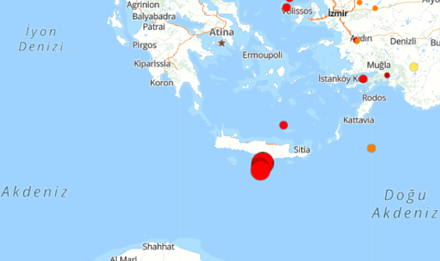 Akdeniz’de 4.7 büyüklüğünde deprem