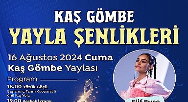 Antalya Büyükşehir Belediyesi Gömbe'de yayla şenliği düzenliyor