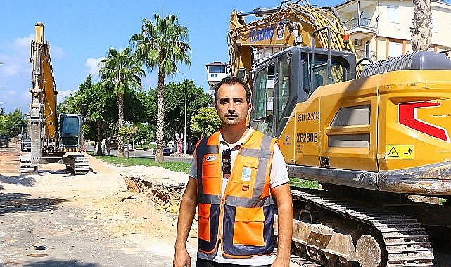 ASAT yağmur suyu drenaj hattı çalışmaları Kepez'de devam ediyor