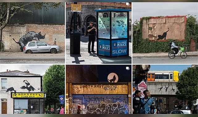Banksy sekiz günde sekizinci eseriyle şaşırtıyor
