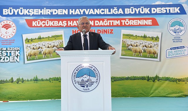 Başkan Büyükkılıç'tan 9 bin 788 besicinin su faturasına 16 milyon TL’lik destek