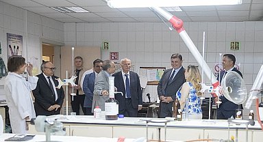 Başkan Dr. Cemil Tugay Tariş'i ziyaret etti Gıda krizine karşı üretime destek