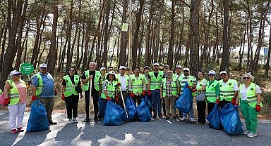 Başkan Duman'ın da katıldığı temizlik çalışmasında 5 ton atık toplandı