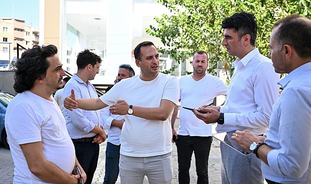 Başkan Eşki, İZSU Genel Müdürü Erdoğan ile incelemelerde bulundu