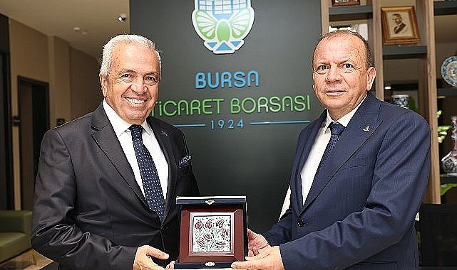 Başkan Şadi Özdemir'den Bursa Ticaret Borsası'na ziyaret