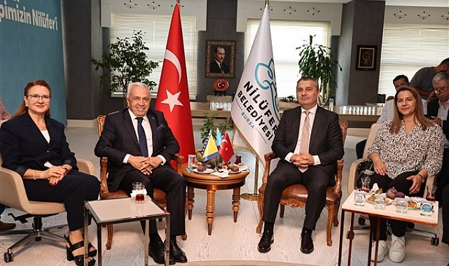 Bosna Hersek ekibi, Başkan Özdemir'i ziyaret etti