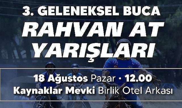 Buca'da Geleneksel Rahvan At Yarışları düzenlenecek