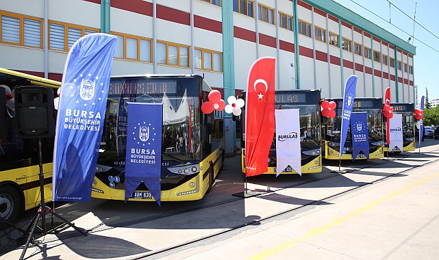 Bursa Büyükşehir Belediyesi, 10 yeni otobüsü BURULAŞ bünyesine kattı