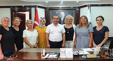 CHP kadın kollarından Baytekin'e ziyaret 