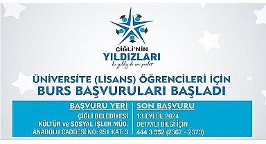 Çiğli'de Üniversite Burs Başvuruları başladı