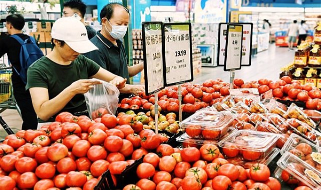 Çin'de yemek malzemeleri tüketimi yüzde 7,86 arttı