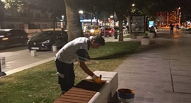 Cumhuriyet Bulvarı'nda bisiklet yolu yenilendi