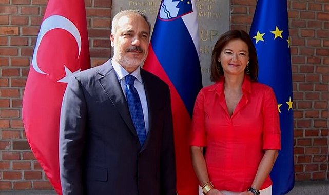 Dışişleri Bakanı Fidan, Slovenya Dışişleri Bakanı Fajon ile bir araya geldi