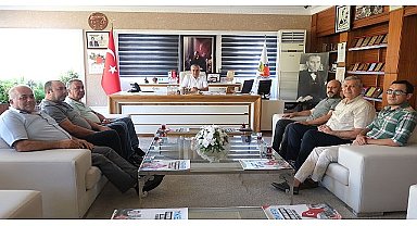 DİSK Şube Başkanı Küçük'ten Başkan Topaloğlu'na ziyaret