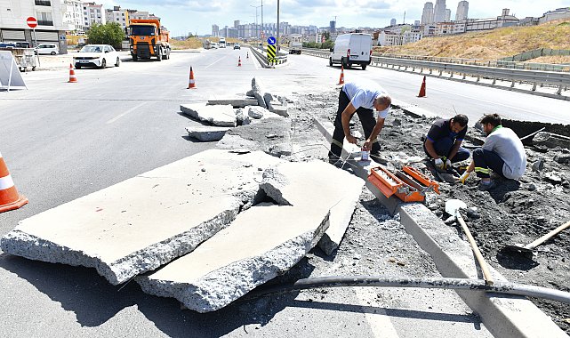 Esenyurt’ta yol bakım ve onarım çalışmaları devam ediyor