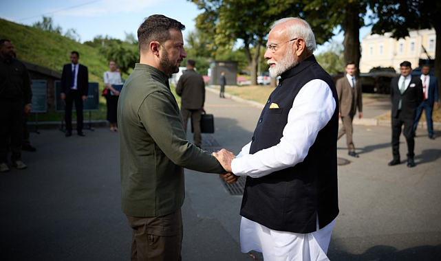 Hindistan Başbakanı Modi, Ukrayna'ya ilk ziyaretini yaptı