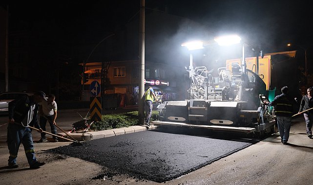 İsmet İnönü-2 Bulvarı’nda asfalt onarım ve yenileme çalışmaları iki gece daha devam edecek