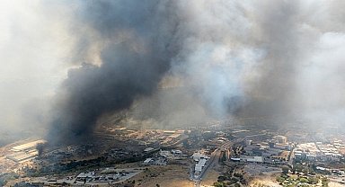 İzmir Büyükşehir Belediyesi'nin meclis toplantısında Karşıyaka Yamanlar Dağı'nda başlayan ve hala süren yangın konuşuldu