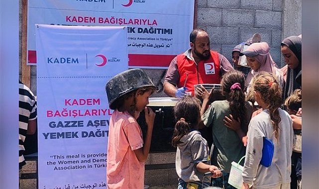 KADEM'den Kızılay'ın Gazze aşevine destek