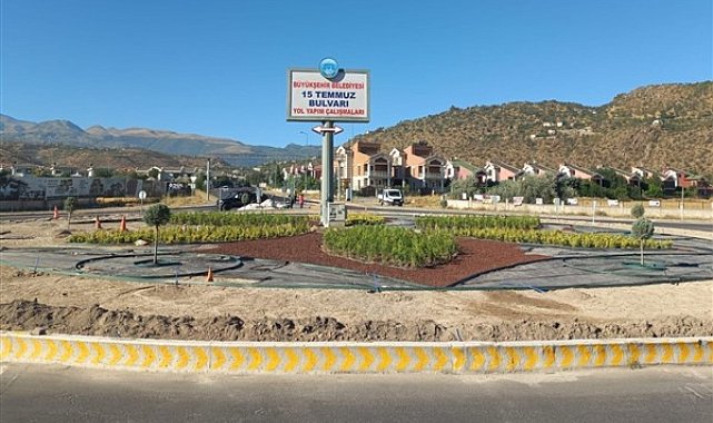 Kayseri Büyükşehir Belediyesinden kuru peyzaj uygulamaları