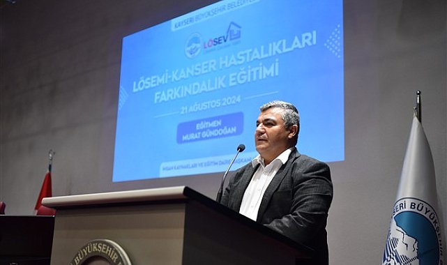 Kayseri Büyükşehir personeline Lösemi-Kanser Hastalıkları Farkındalık Eğitimi verildi