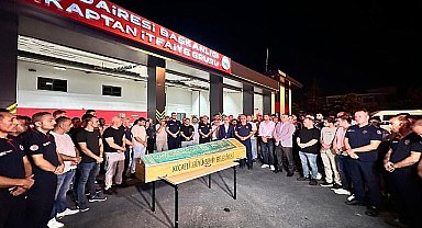 Kazada ölen itfaiye personeli için tören düzenlendi