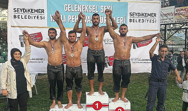 Kemer Belediye pehlivanı 3'üncü oldu