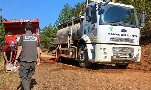 Mamak Belediyesi, Çankırı'daki yangın söndürme çalışmalarına destek verdi