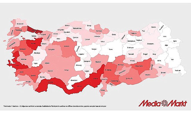 MediaMarkt 'Türkiye'nin Isı Haritası'nı yayınladı: Klima satışları 3 kattan fazla arttı!