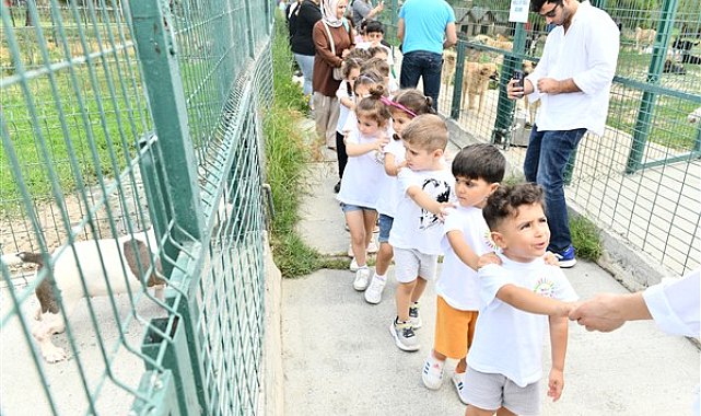 Minik öğrenciler Esenyurt Belediyesi barınağında sevimli dostlarla buluştu
