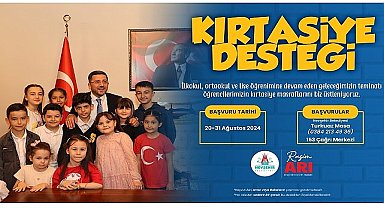Nevşehir Belediyesi'nin öğrencilerin eğitim ve öğretim hayatına katkıda bulunmak amacıyla hayata geçirdiği Kırtasiye Desteği'ne başvurular başladı.
