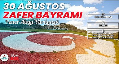 Nevşehir Belediyesi tarafından 30 Ağustos Zafer Bayramı'nın 102'nci yıl dönümü dolayısıyla Fener Alayı Yürüyüşü düzenlenecek.