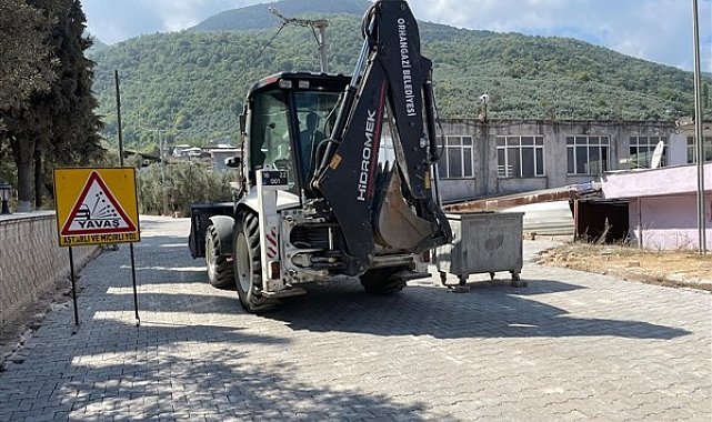 Orhangazi Belediyesinden Paşapınar’a 3 bin 200 metrekarelik parke çalışması