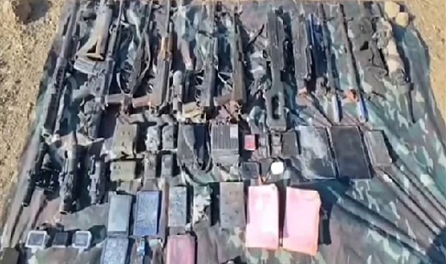 Pençe Kilit Operasyonu bölgesinde çok sayıda silah ve mühimmat ele geçirildi