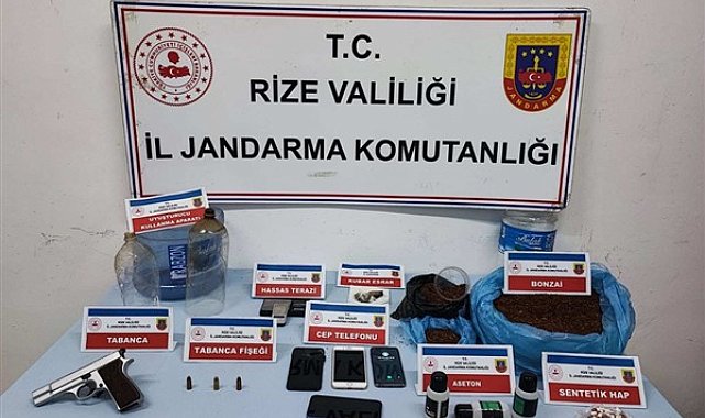 Rize'de uyuşturucu operasyonu: 2 tutuklama