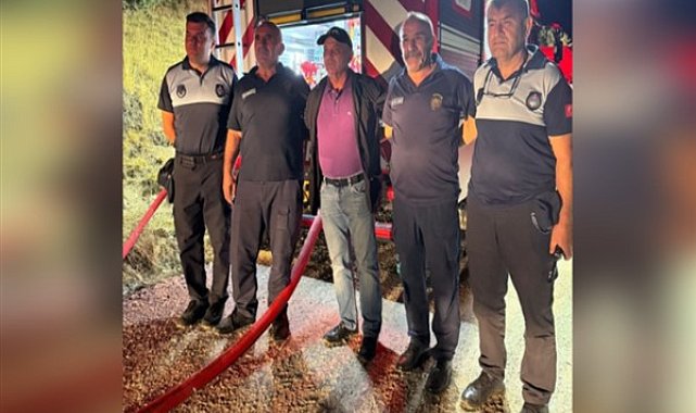 Şahin, Hüseyin Gazi Türbesi yolunda çıkan yangın alanına gitti