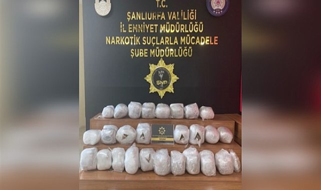 Şanlıurfa’da uyuşturucu operasyonu