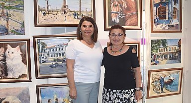 Selma Top'un Dünden Bugüne Sergisi Foça'da Sanatseverlerle Buluştu