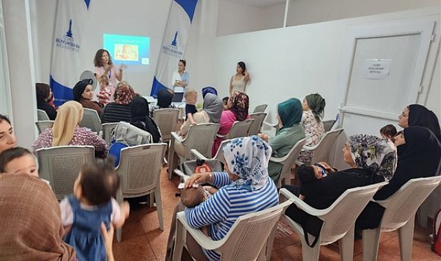 Süvari Dayanışma Noktası’nda annelere bebek bakımıyla ilgili eğitim verildi
