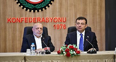 TBB ve İBB Başkanı Ekrem İmamoğlu, Türk-İş ve Hak-İş Genel Başkanlarıyla Ankara'da ayrı ayrı bir araya geldi
