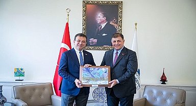 Tugay, İmamoğlu'nu makamında ağırladı