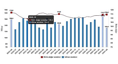 Tüik: İhracat birim değer endeksi %0,6 azaldı