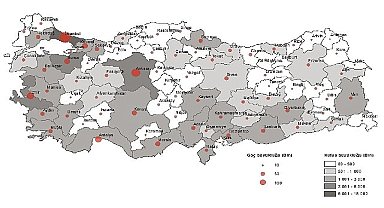 Tüik: Türkiye'de 2023 yılında 3 milyon 450 bin 953 kişi iller arasında göç etti