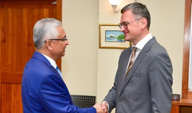 Ukrayna Dışişleri Bakanı Kuleba, Mauritius Başbakanı Jugnauth tarafından kabul edildi