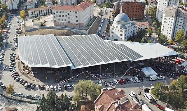 Yenimahalle pazarları elektrik üretiyor