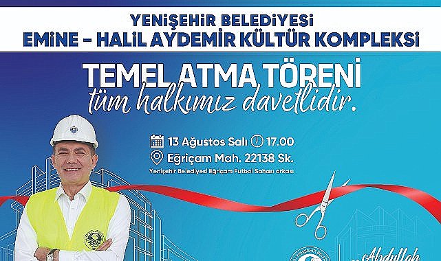 Yenişehir Belediyesi yeni kültür kompleksinin temelini yarın atıyor