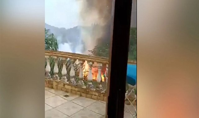 Yolcu uçağı Brezilya'nın Sao Paulo kenti dışındaki yerleşim bölgesine düştü
